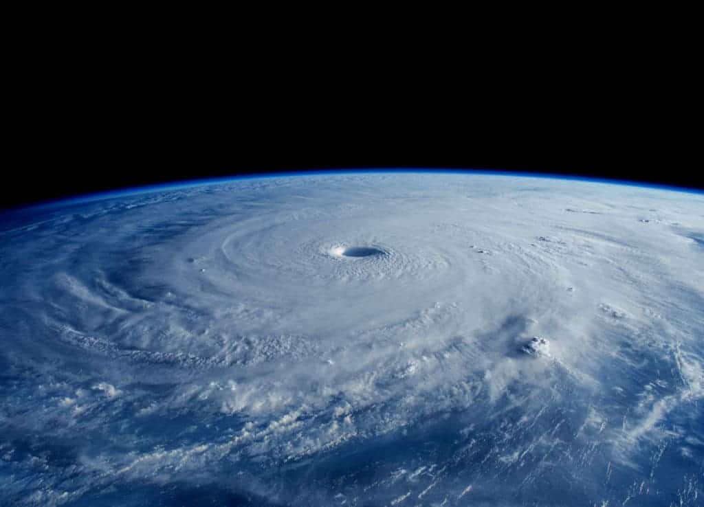 A monster typhoon as seen from the ISS. Credit: Wikimedia Commons