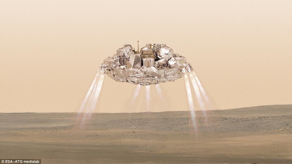 That's how the landing should have looked like. Image credits: ESA.