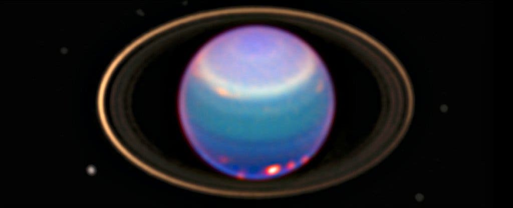 Uranus might hold some surprises. Image credits: E. Karkoschka et al, NICMOS, HST, NASA