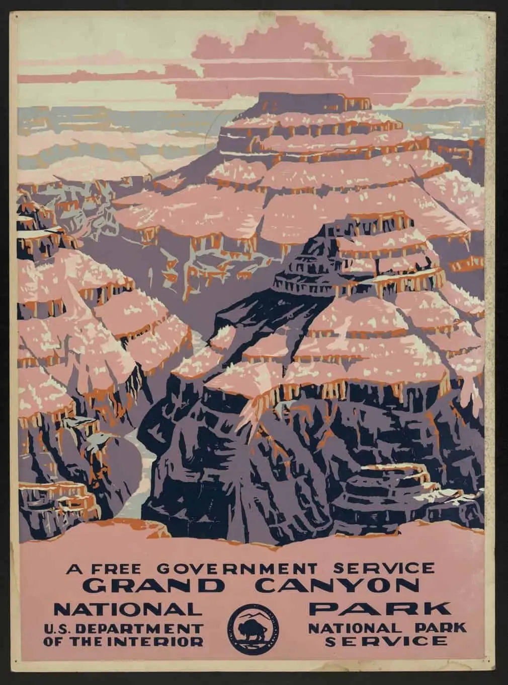 1939 See America Arches National Park Utah Vintage Travel Art Poster Print 