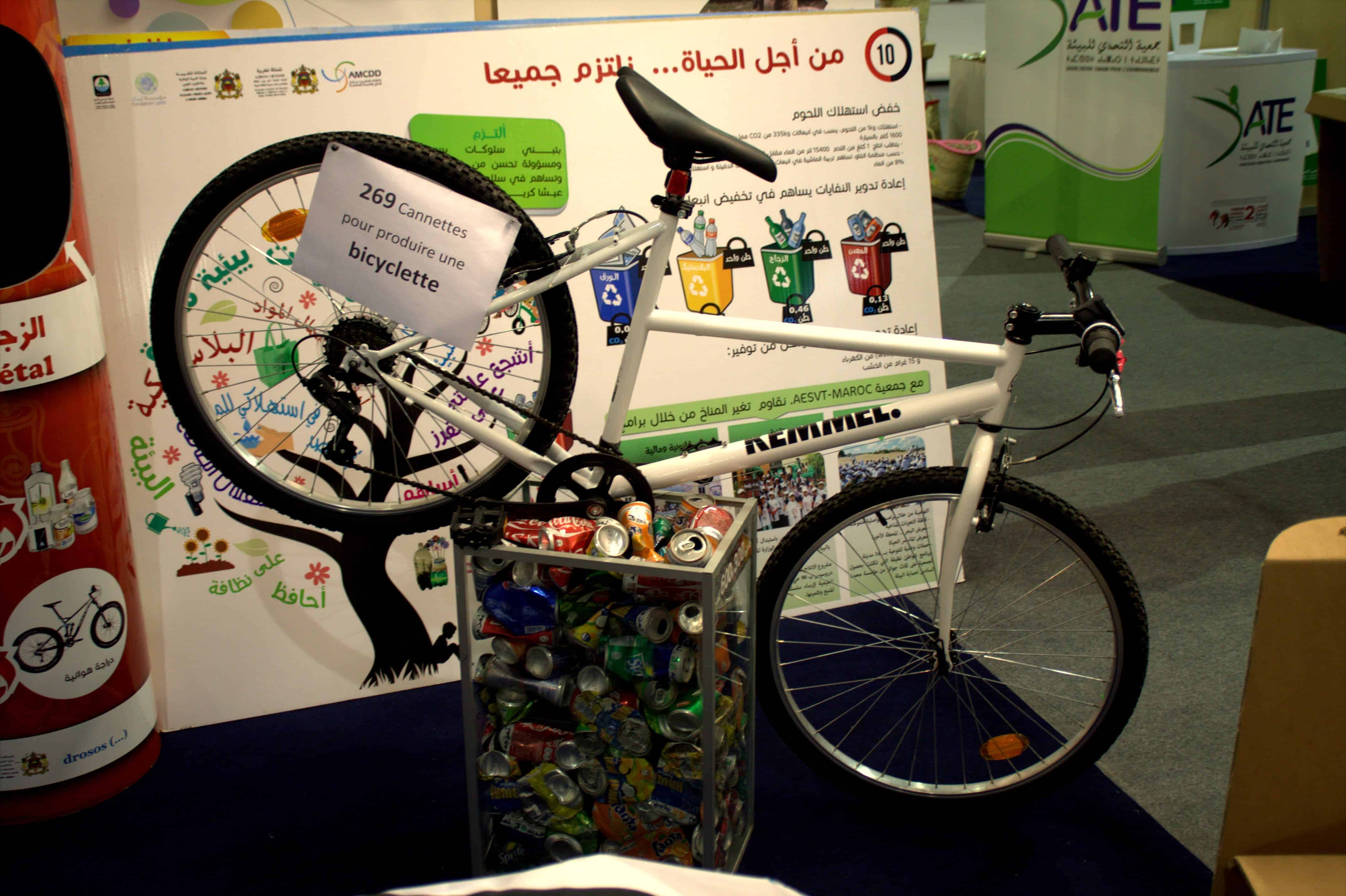 The pavilion also promotes recycling for a more sustainable lifestyle.