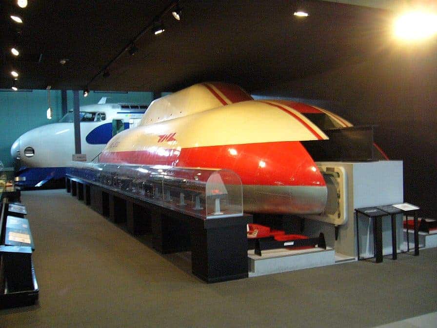 JNR ML500 at a test track in Miyazaki, Japan, on 21 December 1979 travelled at 517 km/h (321 mph), authorized by Guinness World Records.