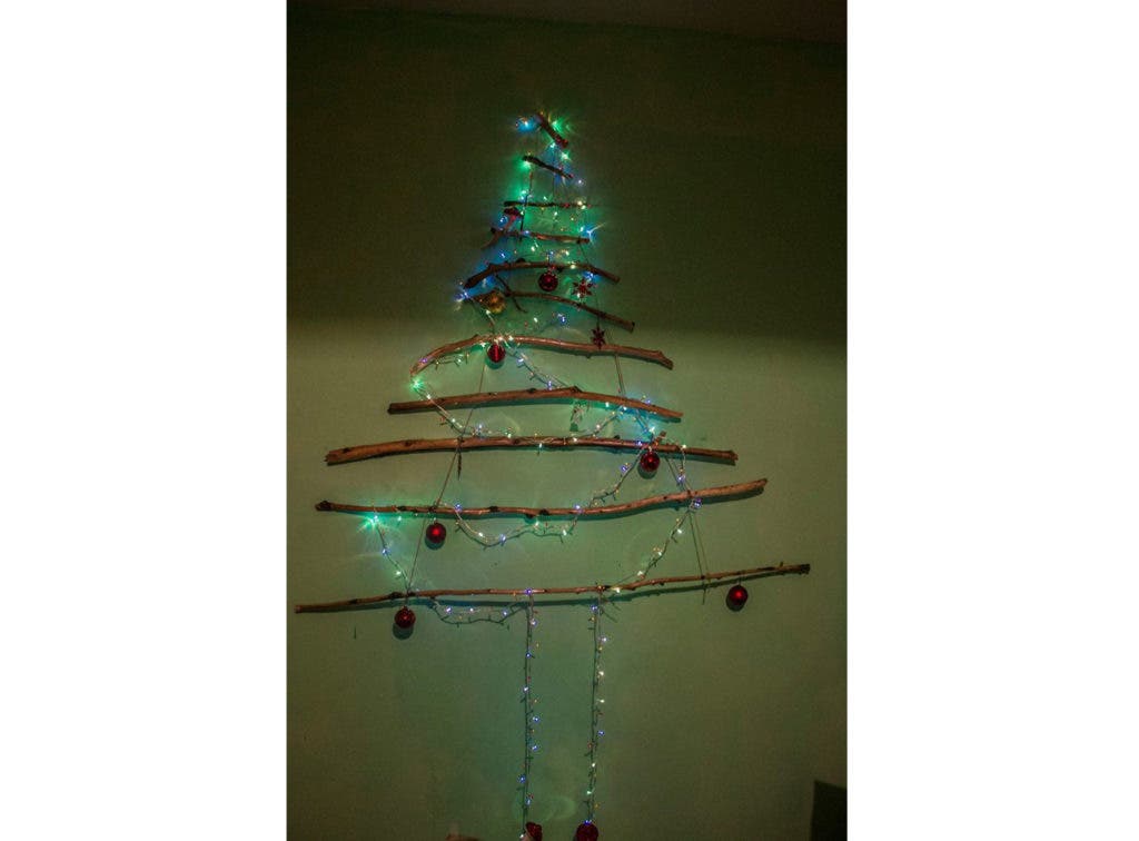 The Christmas tree we made at the ZME Science headquarters last year. Credit: ZME Science. 