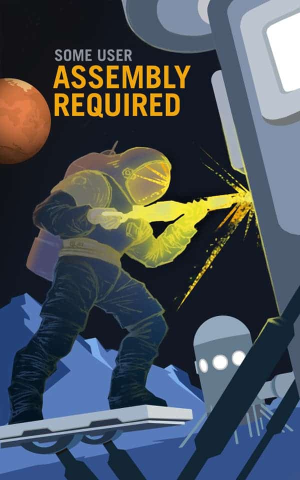 One of NASA's Mars recruitment posters 
Image credits NASA / KSC.