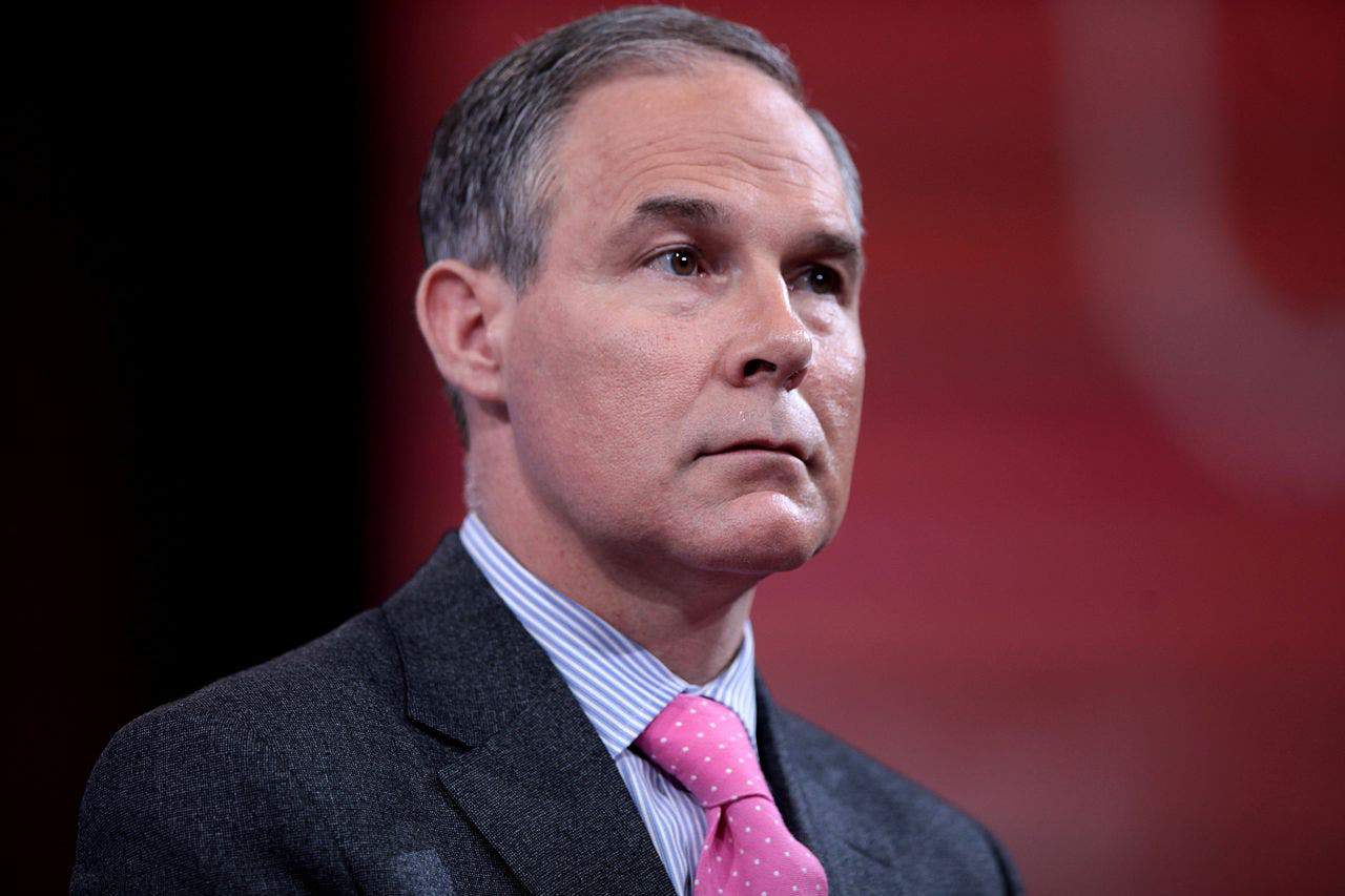 In one corner, we have one hundred and fifty years of research, thousands of the world's most brilliant minds, Nobel Prize winners, and effects which can easily be seen worldwide. In the other corner, there's Trump, the fossil fuel lobby, and their henchmen. Image shows Scott Pruitt. Credits: Gage Skidmore.