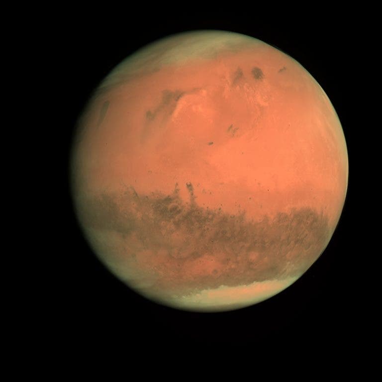 An iconic image recently released by the ESA. Mars as seen by Rosetta’s OSIRIS camera (2007). Credit: ESA & MPS for OSIRIS Team MPS/UPD/LAM/IAA/RSSD/INTA/UPM/DASP/IDA, 2007, CC BY-SA 3.0 IGO