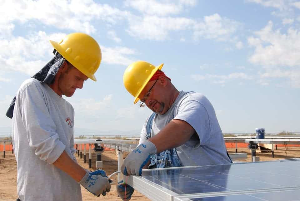 Solar Panel Workers.
