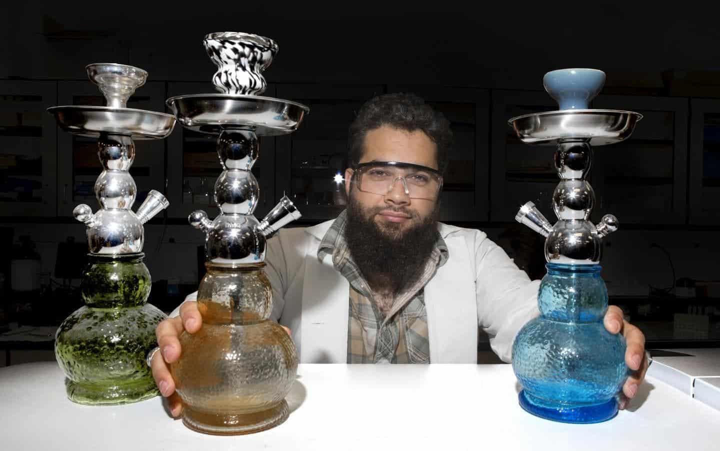 Ryan Saadawi is one of the few researchers in the world to study the health effects of smoking tobacco from hookah pipes. Credit: Joseph Fuqua II/UC Creative Services.