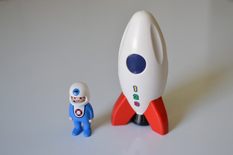 Toy astronaut.