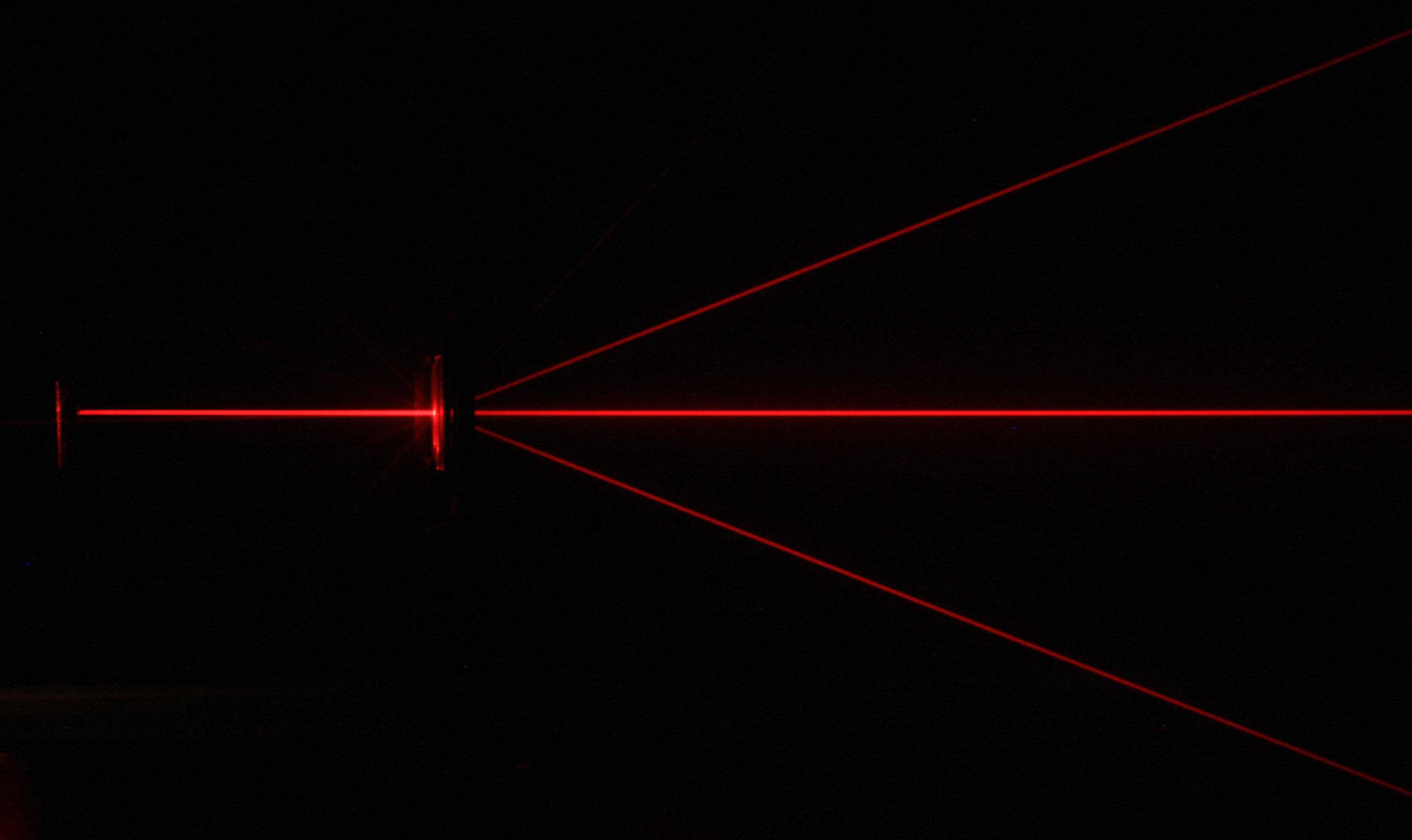 Red Laser Diffraction.