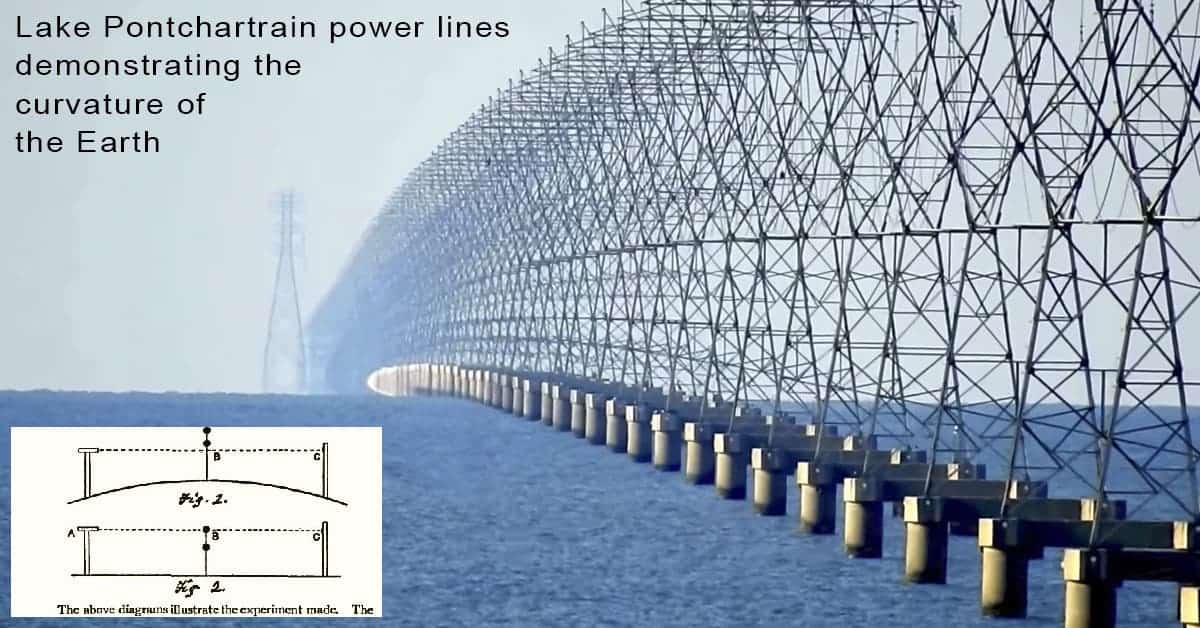 power lines prove curvature of earth