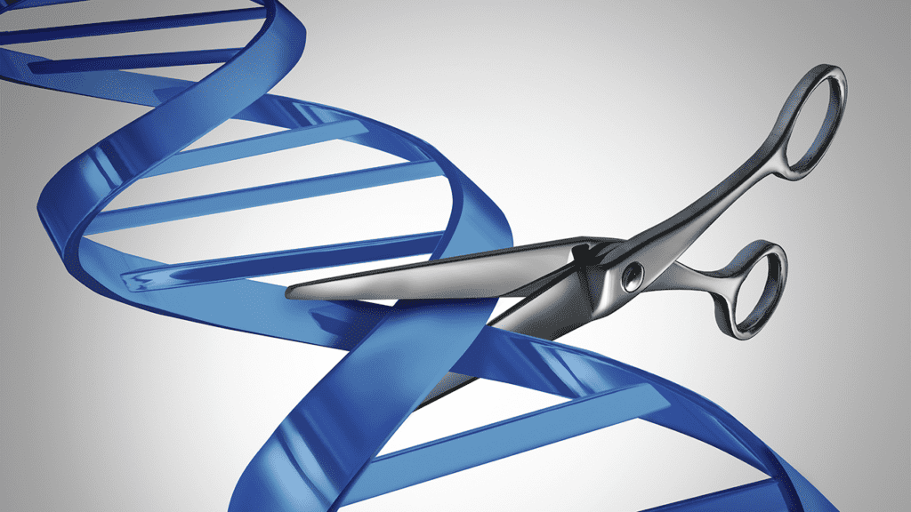 CRISPR has been likened to a molecular scissor that can precisely cut portions of DNA. Credit: Science Mag.