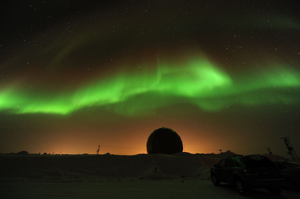 The northern lights might be a brilliant spectacle for some, but they might have spelled doom for some unfortunate sperm whales. Credits: NASA.