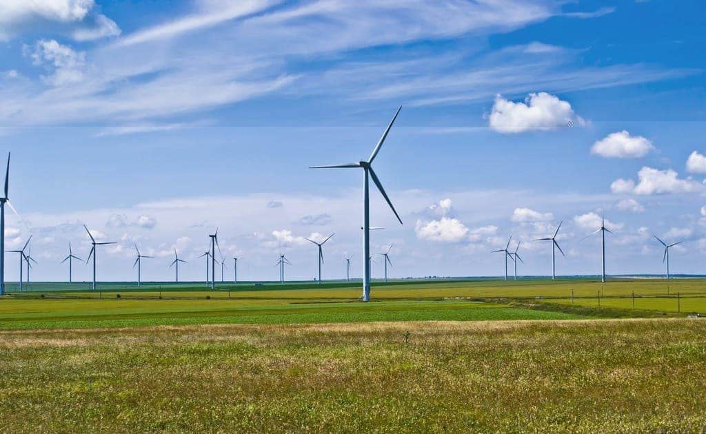 The Fântânele-Cogealac Wind Farm is the largest onshore wind farm in Europe, located in Romania. Image credits: Sandri Alexandra / Wikipedia.