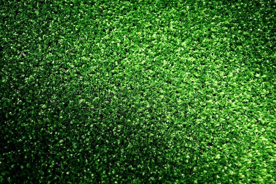Plastic grass.