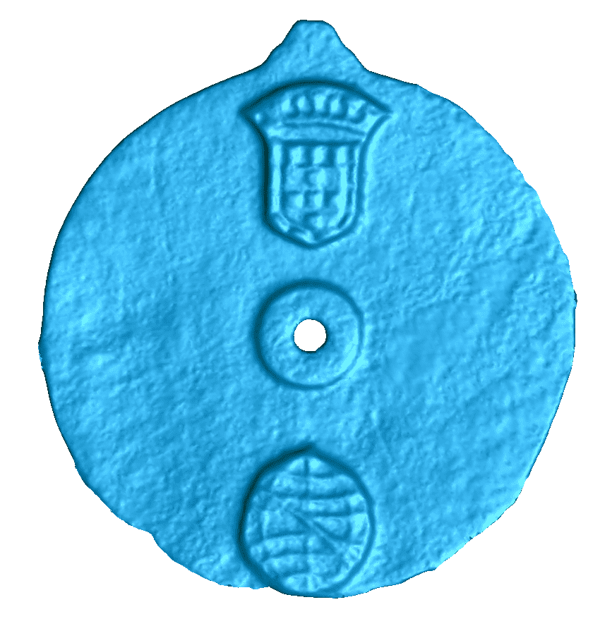 Scan of the astrolabe artefact. Image credits: University of Warwick.