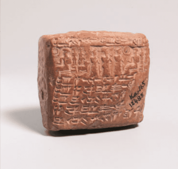 Clay contract tablet.
