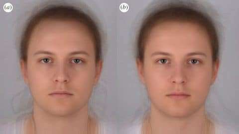 Can you tell which face is sick? The one en the left. Image credit: Audrey Henderson/St Andrews University.