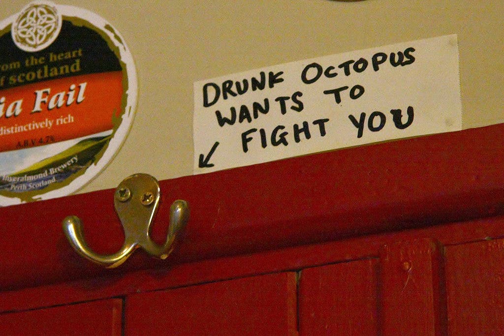 Drunk octopi.