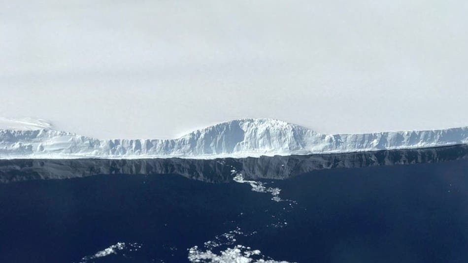 The edge of A-68. Credit: NASA.