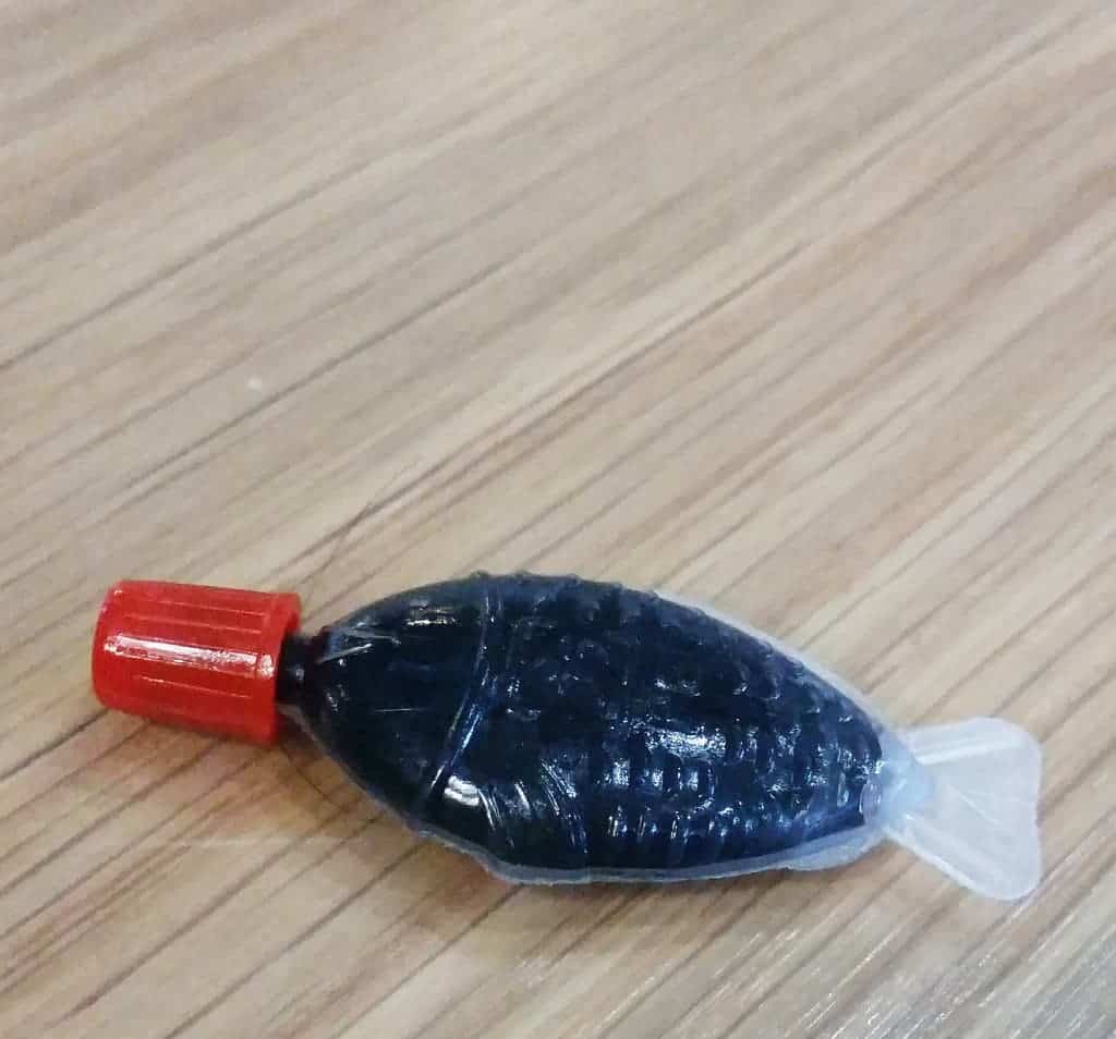 The fish-shaped soy sauce container. Image credits: David Jackmanson.