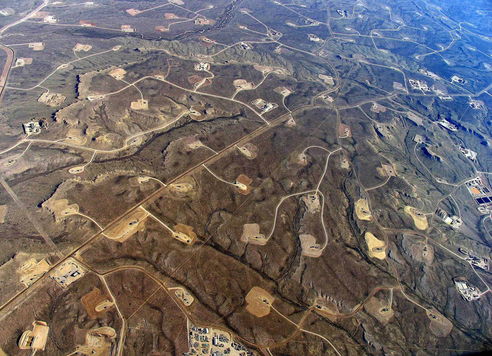 Fracking landscape. Image credits: Simon Fraser University.