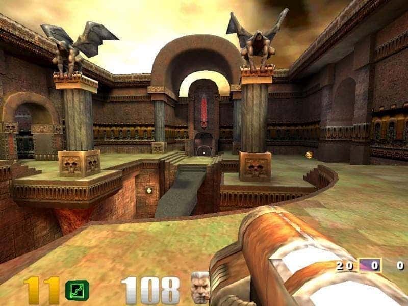 Screenshot from Quake III.