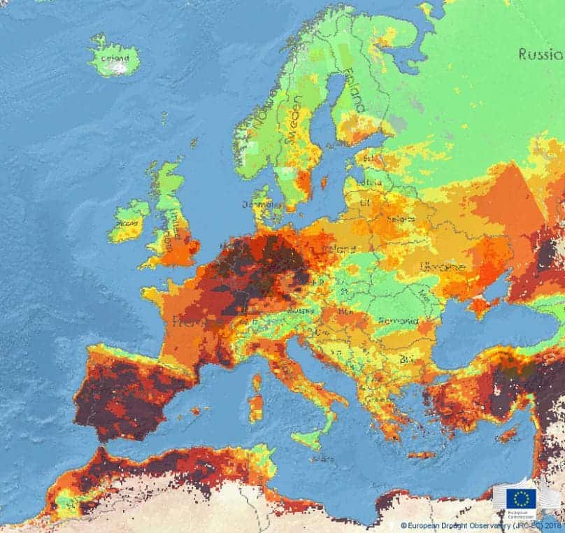Most of Europe is under a heatwave.