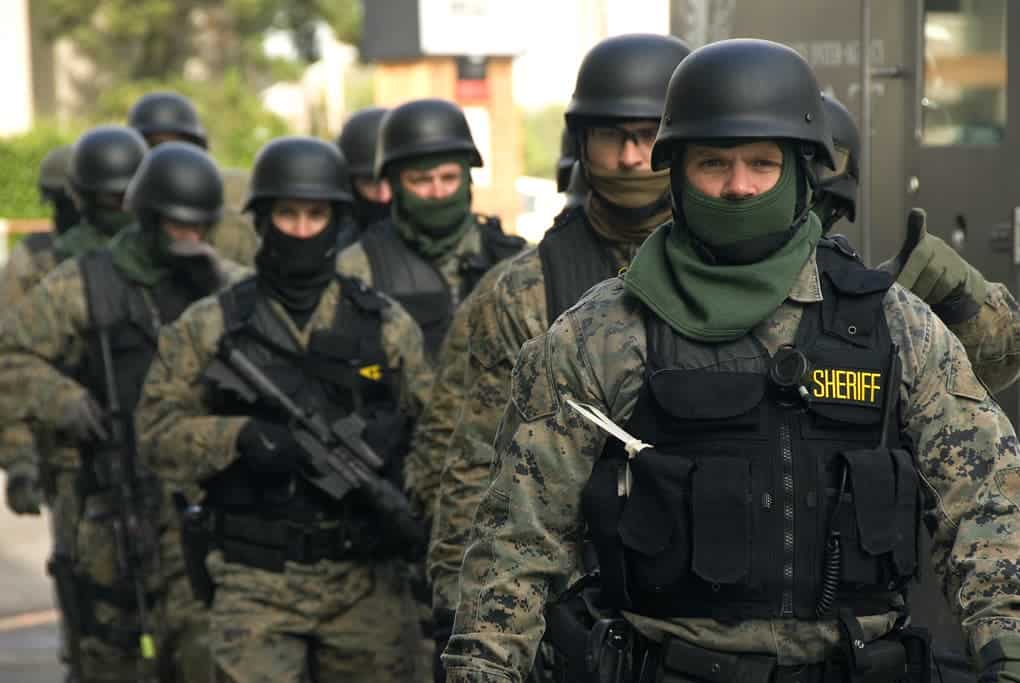 SWAT team preparing for an exercise. Image credits: Smallman12q / Oregon Department of Transportation.