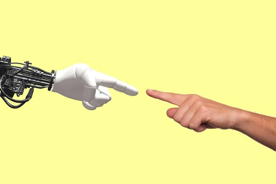 Robot human hand.