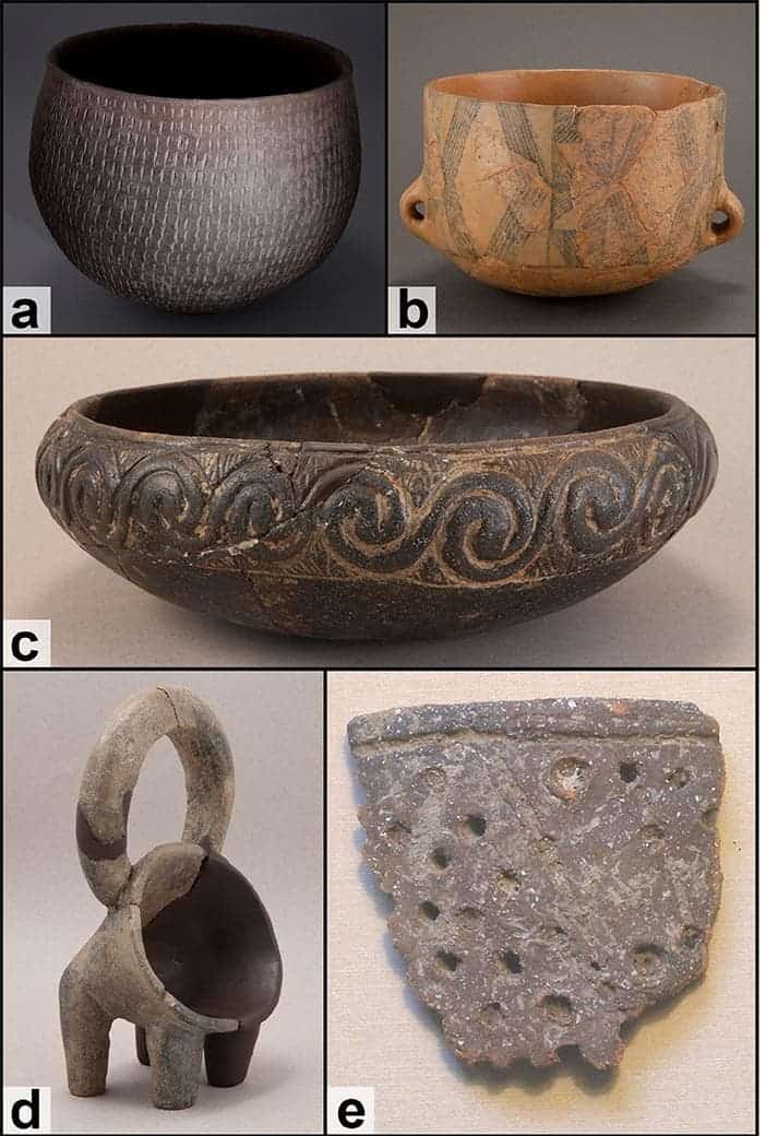 Examples of pottery types from the Dalmatian Neolithic. Image credits: McClure et al., 2018.