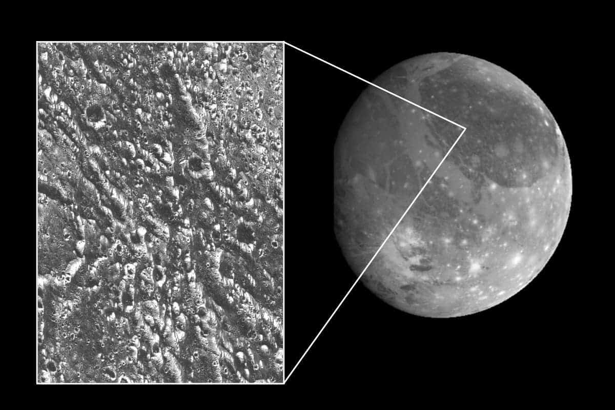 Ganymede. Image credits: NASA / JPL.