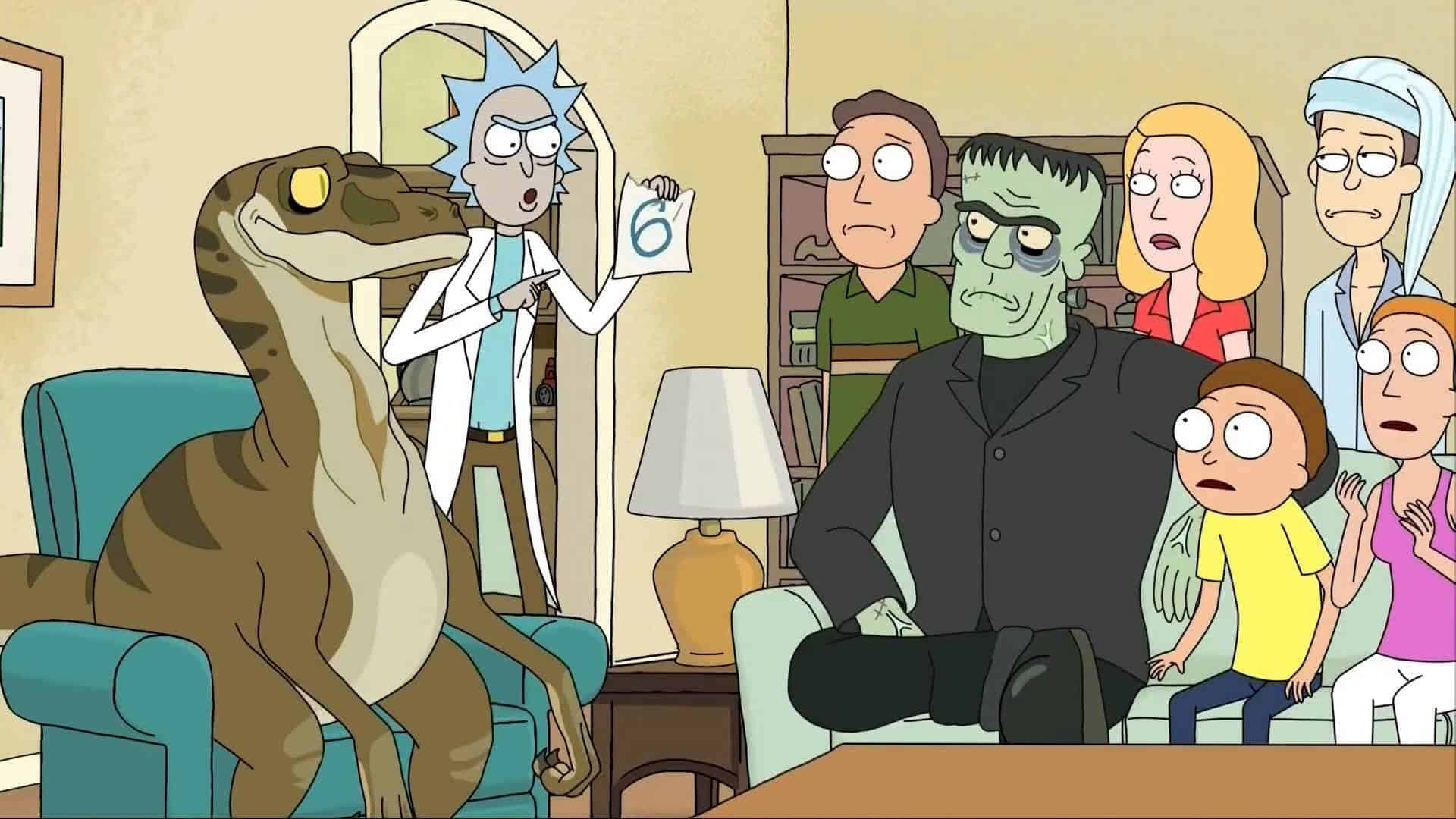 A still from Rick and Morty.