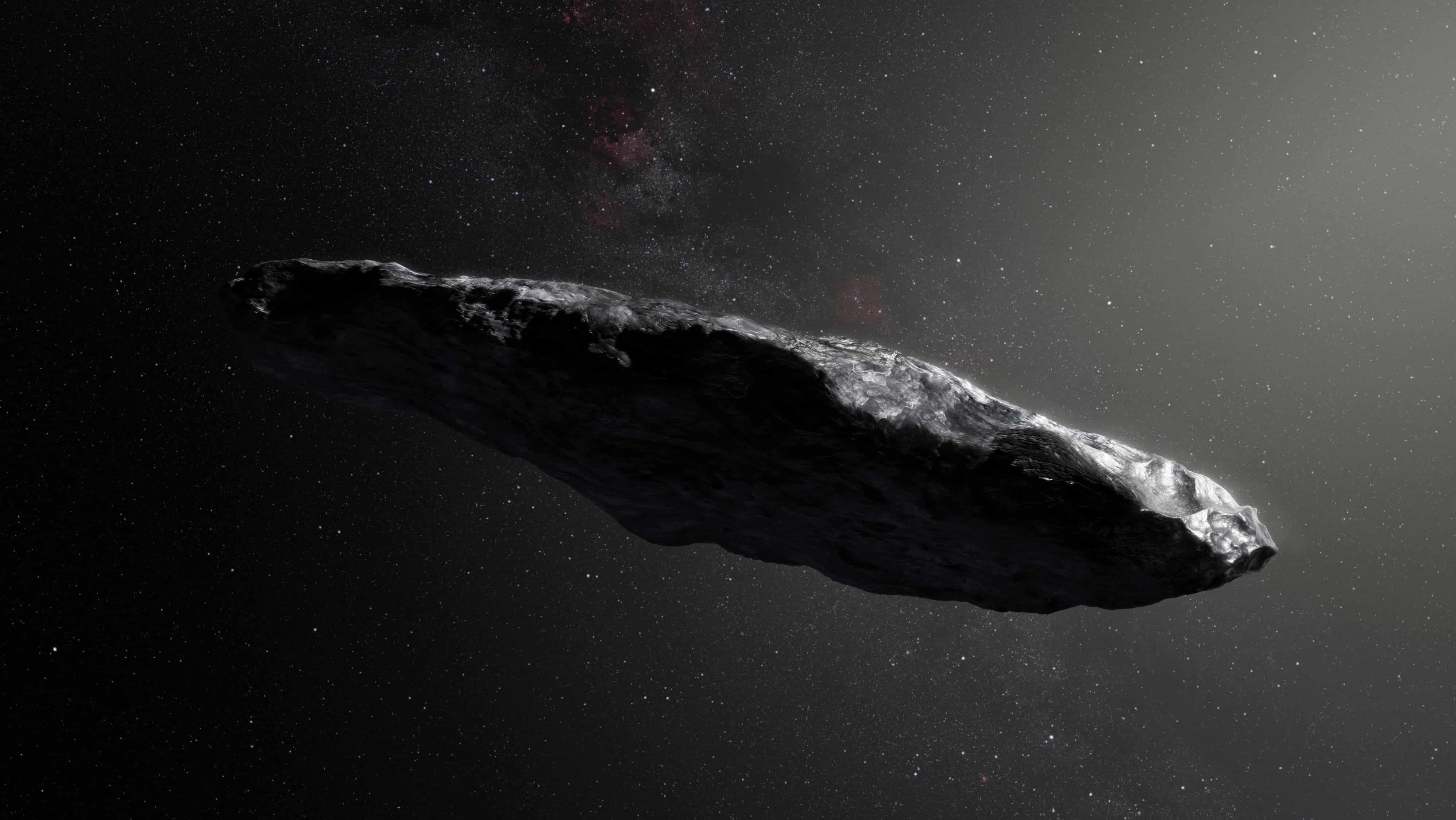 Illustration of 'Oumuamua. Credit: NASA.