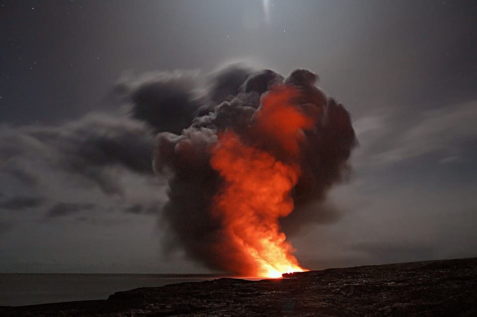 Hawaii volcano.