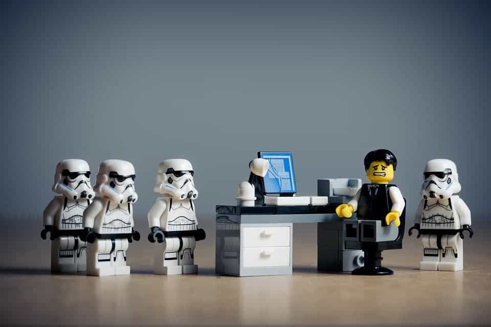 Lego employees.