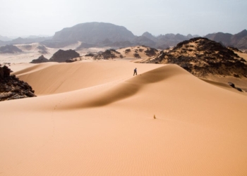 Tadrart Acacus desert in western Libya, part of the Sahara. Credit: Wikimedia Commons.