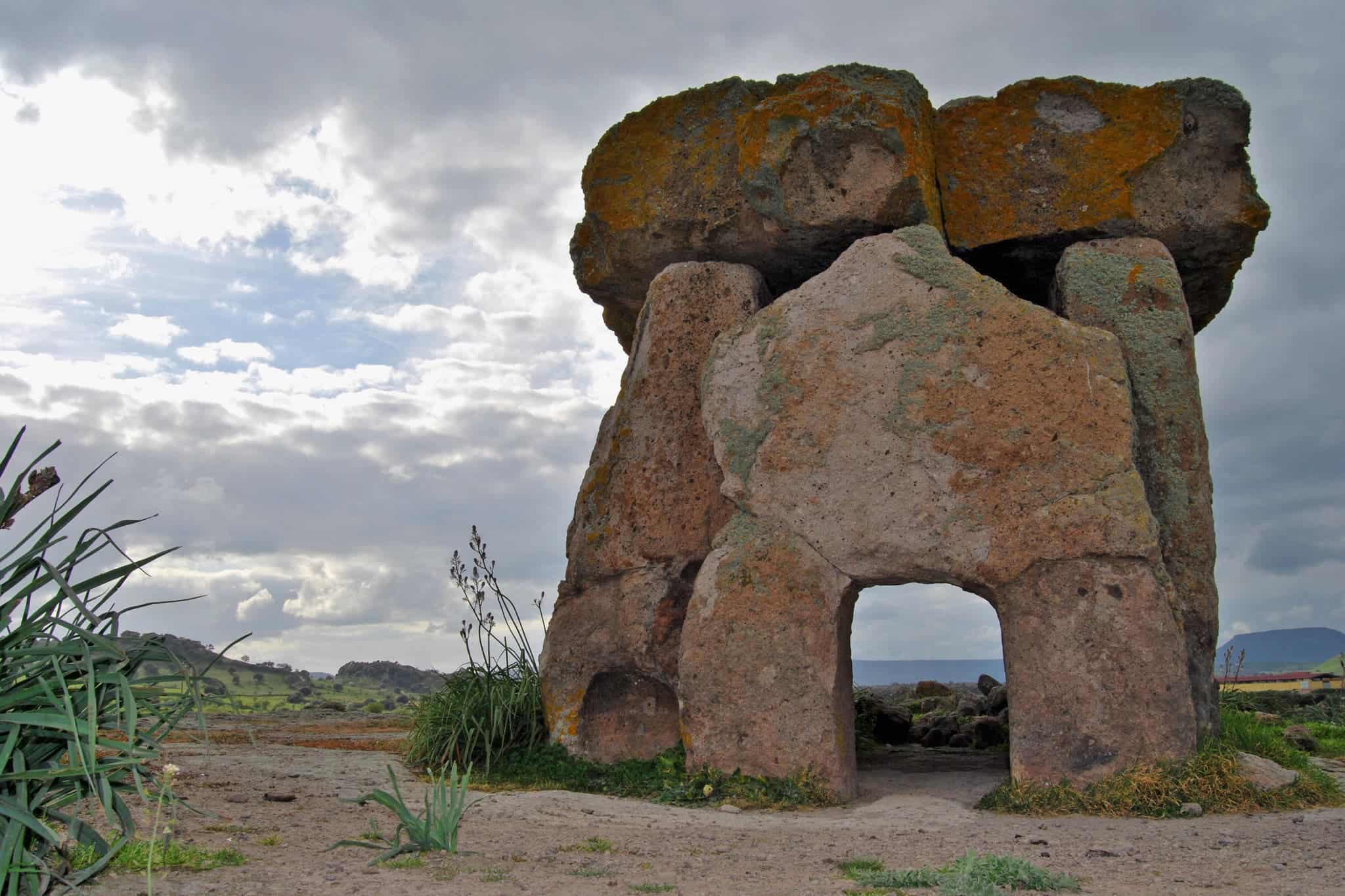 The Dolmen di Sa Coveccada, a megalithic grave found in northeastern Sardinia. Credit: Bettina Schulz Paulsson.