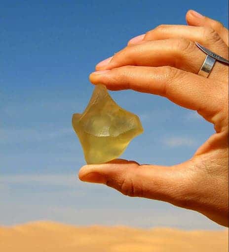 Silica glass at the Great Sand Sea. Credit: Mohamed El-Hebeishy.