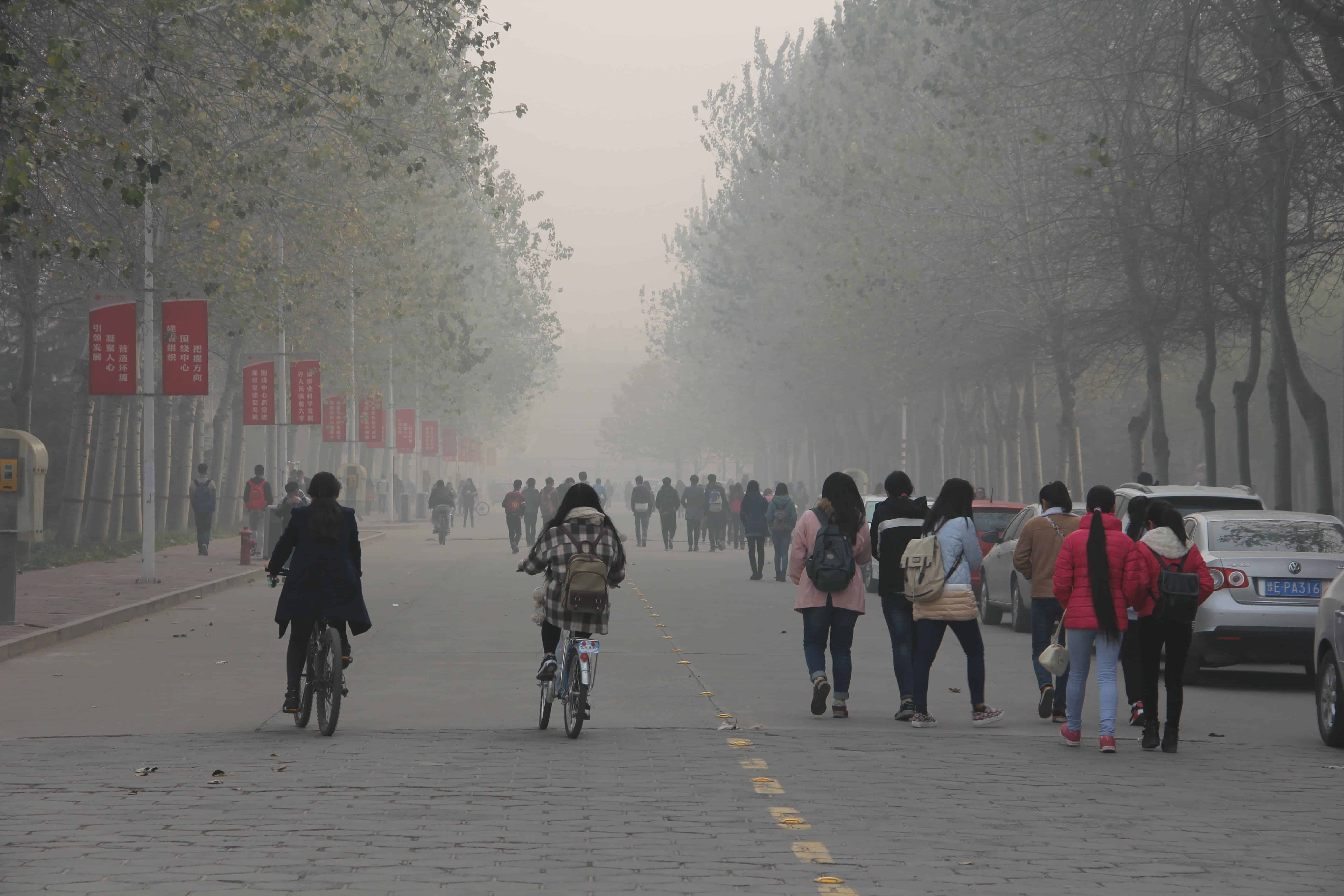 The city of Anyang in China, challenged by air pollution. Credit: V.T Polyworda (Flickr)