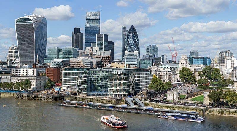 London's skyline. Credit: Wikipedia Commons