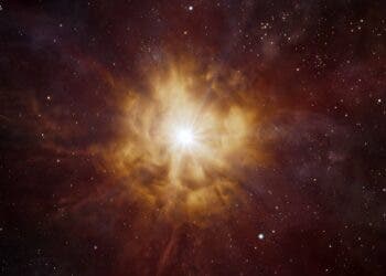 Image of a Wolf Rayet star – potentially before collapsing into a black hole. ESO/L. Calçada, CC BY-SA