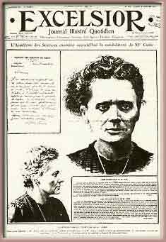 marie curie old newspaper article