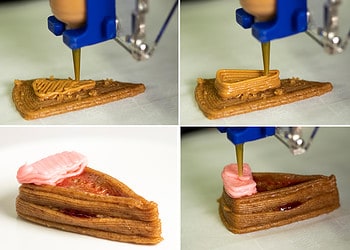 3D printed cheesecake