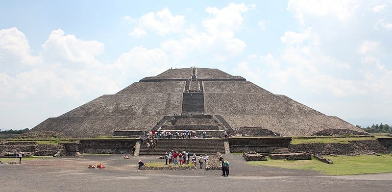 The Pyramid of the Sun in Mexico