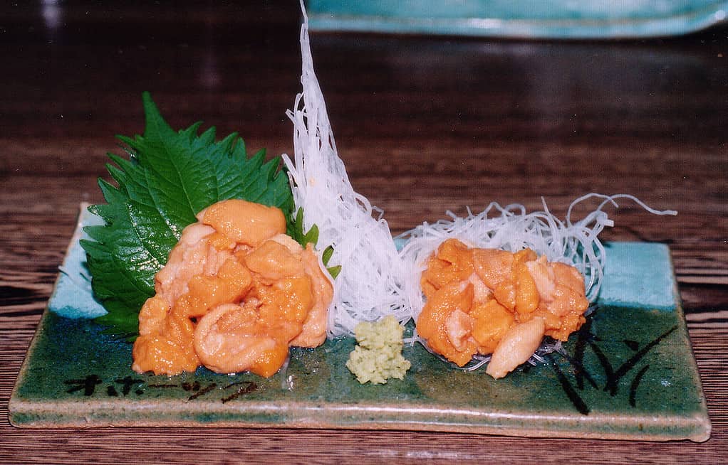 sashimi sea urchin