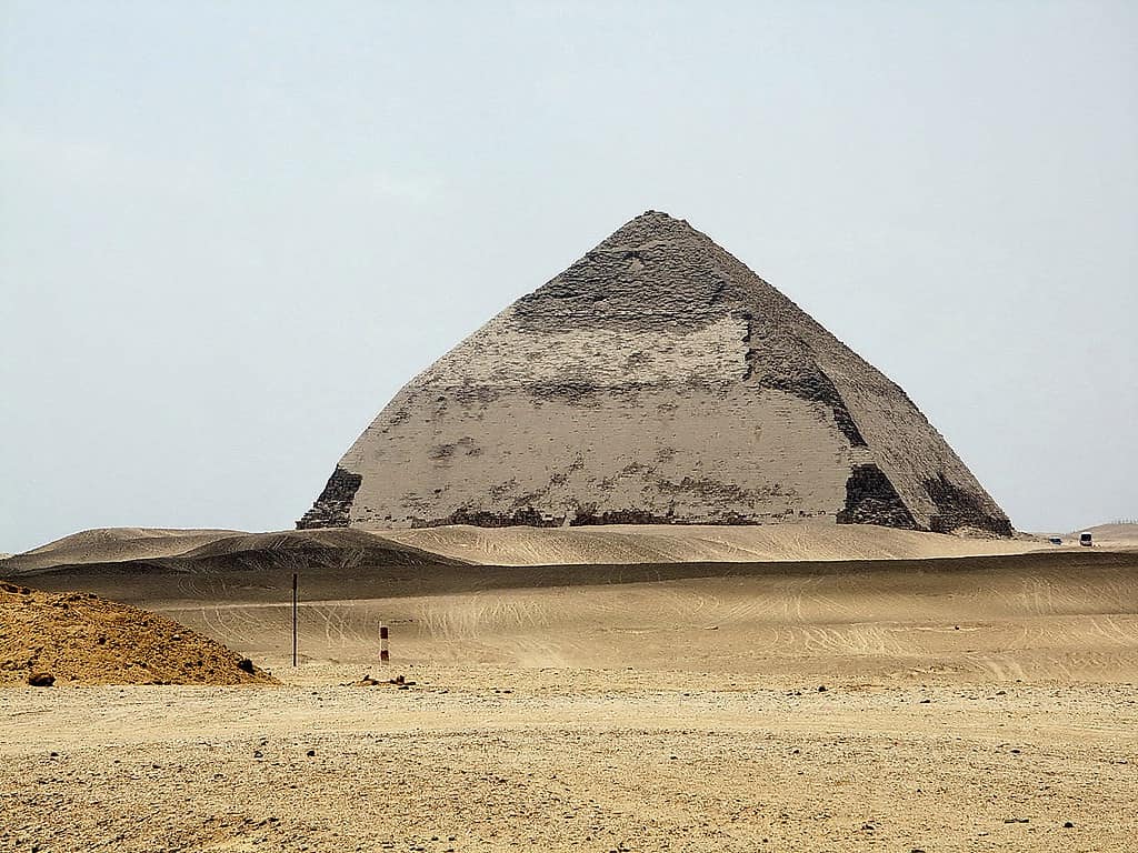 The Bent Pyramid Of Dashur. 