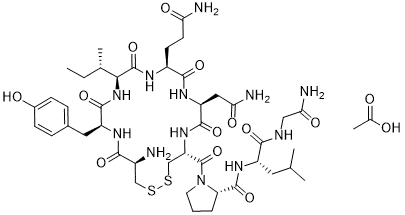 Chemical formula of oxytocin