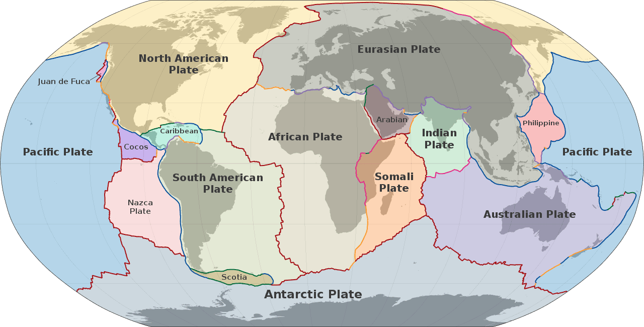 tectonic map