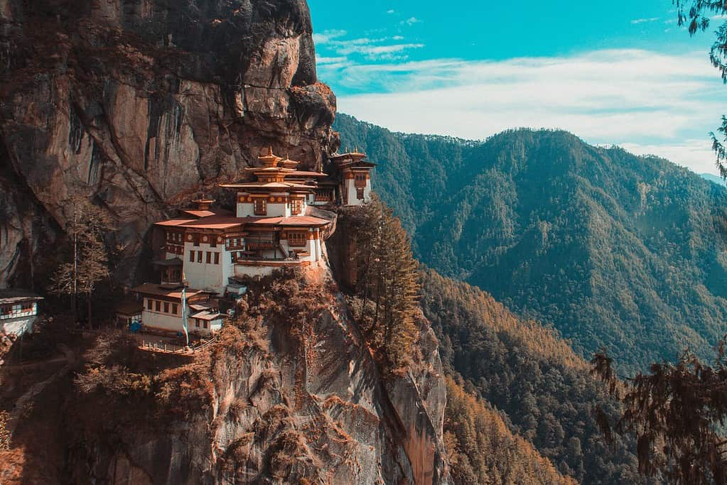 a monastery in Bhutan